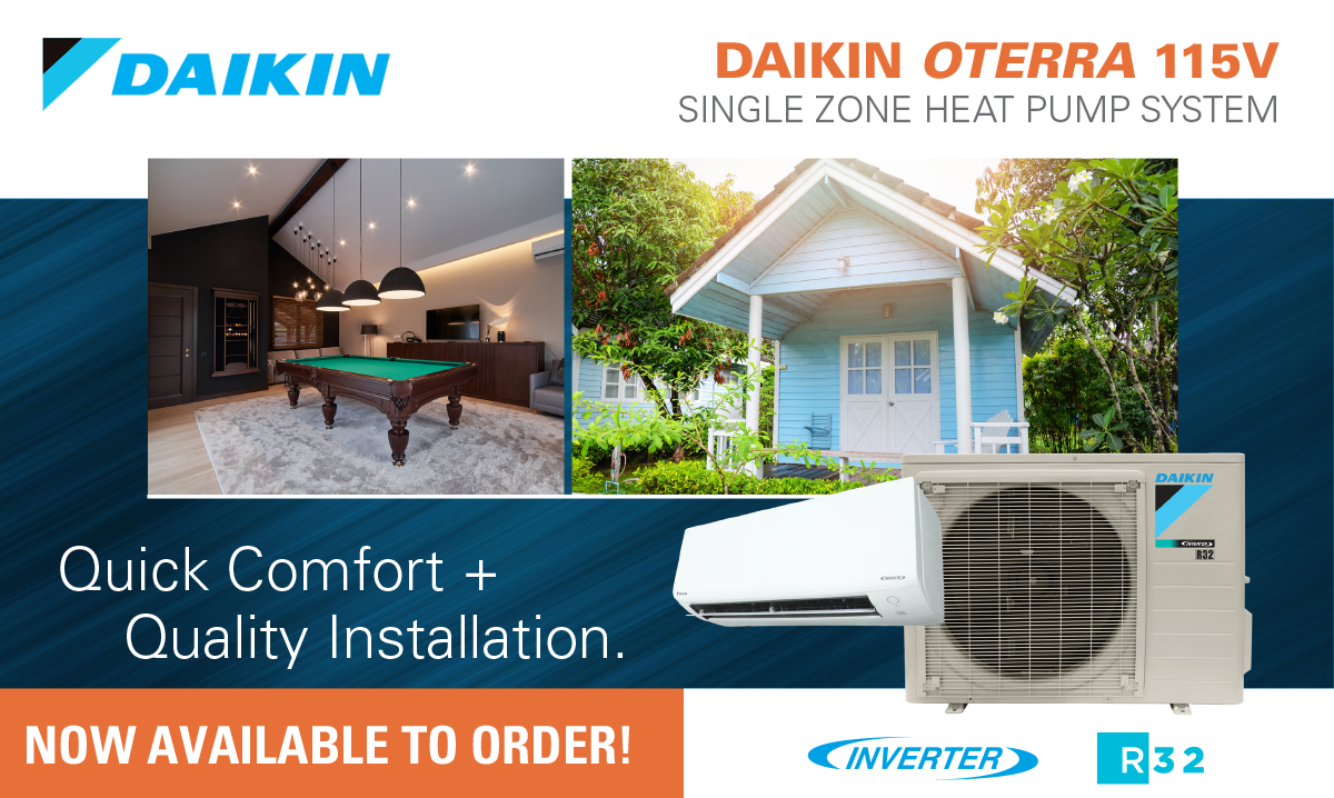 DAIKIN OTERRA 115V Is Now Available To Order!