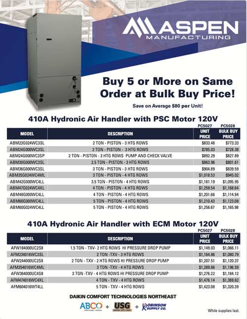 Aspen - Buy 5 or More Special